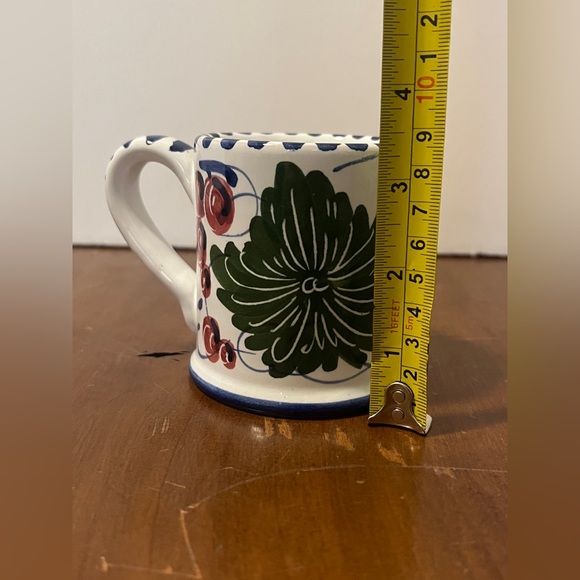 La Vecchia Faenza Pitcher & Creamer Set. Handpainted In Italy. Grapes & Flowers - Picture 14 of 14